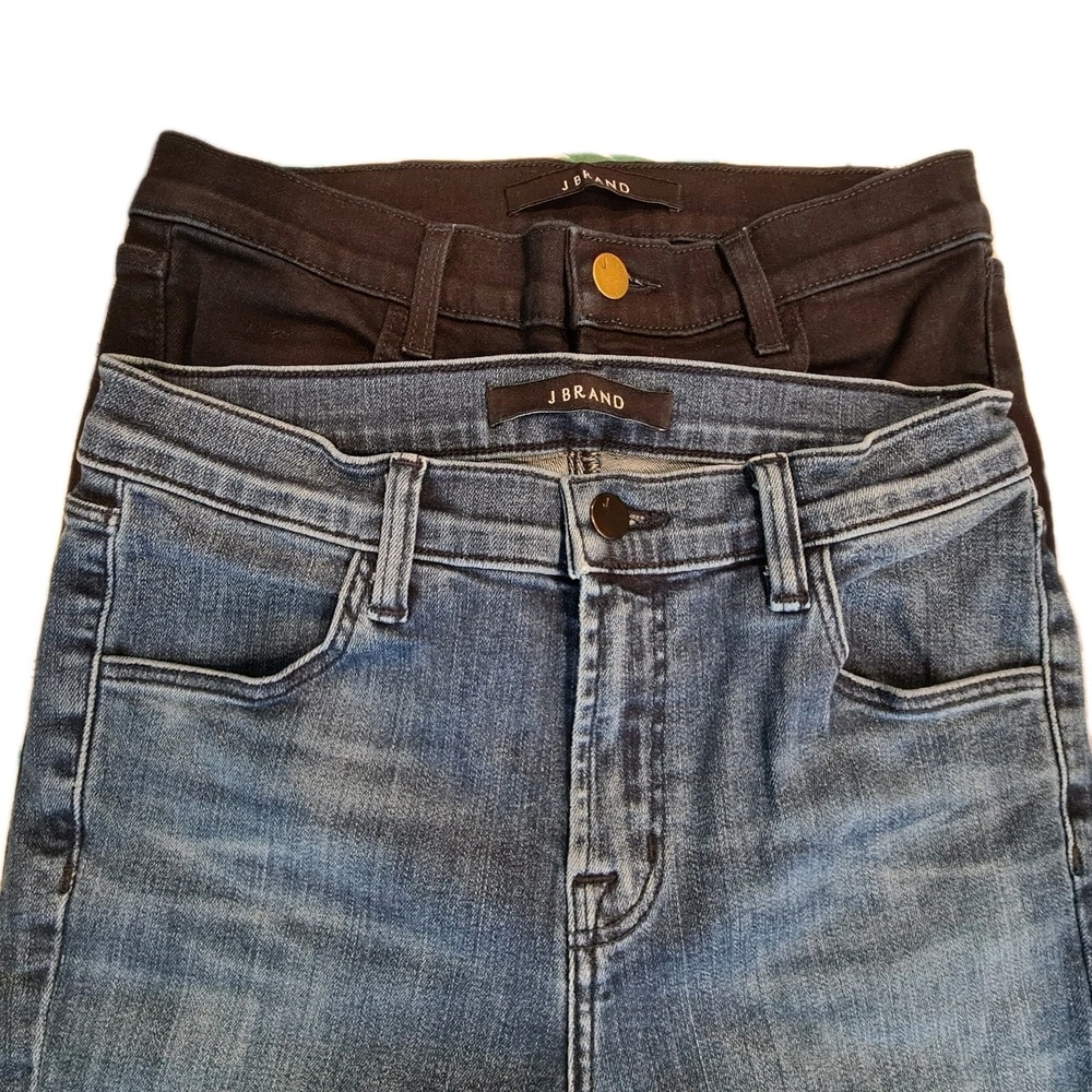 J.BRAND‎ Jeans Lot Of 2 Pairs Maria And Alana Skinny Womens 26 Dark And Light